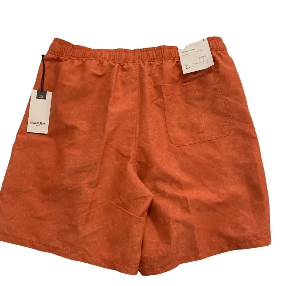 New Goodfellow orange swim trunks. Size large. - Picture 3 of 14